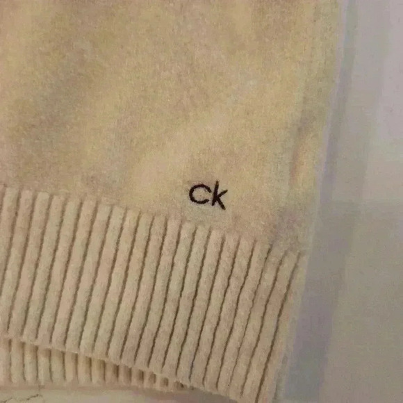 Calvin Klein Mens Relaxed Fit Color Block Crewneck Sweater Black Gray Size 2X - Picture 9 of 12